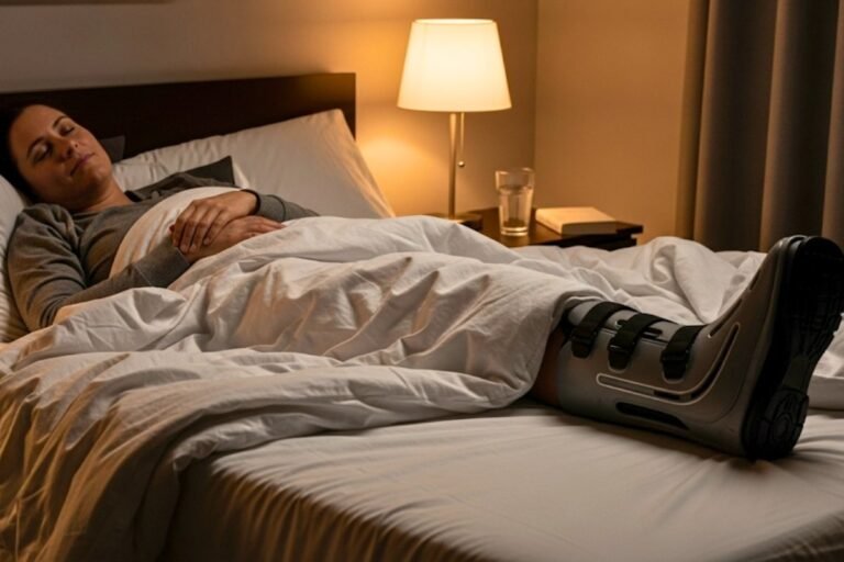 se puede quitar la bota walker para dormir